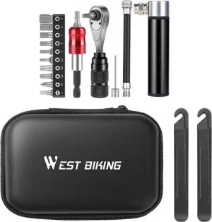 WEST BIKING YP0719355 Ratschen-Schraubendreher-Set, Alu, erweiterte Version
