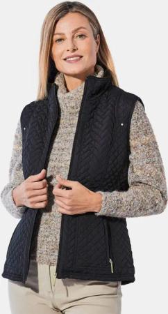 Weste mit Plüschfutter - schwarz - Gr. M von Goldner Fashion