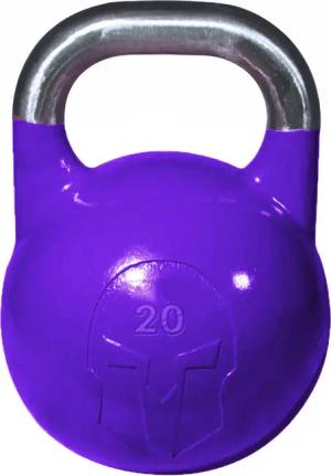 Wettkampf-Kettlebell aus Gusseisen mit Logoeinlage GladiatorFit