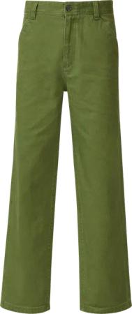 Wide-Leg-Hose aus Baumwoll-Twill