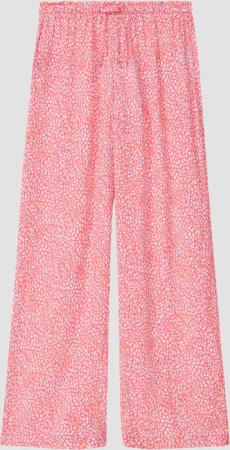 Wide-Leg-Hose aus crinkled Viskose