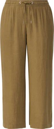 Wide Leg-Hose aus Leinenmix