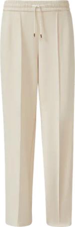 Wide-Leg-Hose aus Scuba mit Kontraststreifen