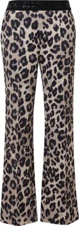 Wide-Leg-Hose aus Scuba mit Logo-Gummibund