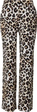 Wide-Leg Hose mit Leo-Muster