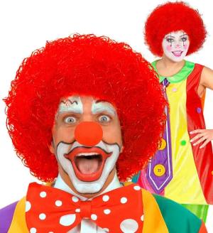 Widmann S.r.l. Kostüm-Perücke Perücke Clown, Rot