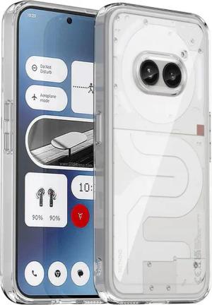 Wigento Handyhülle Für Nothing Phone 2a / Plus TPU Acryl Hybrid Schutz Hülle Transparent