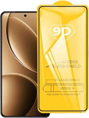 Wigento Handyhülle Für Xiaomi Poco F7 Pro 9D Full Schutz Folie Displayschutz Hart Glas, 9D Hart Glas, hohe Härte, ultra-dünn