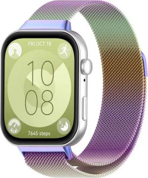 Wigento Smartwatch-Armband Milanese Metal Smart Watch Arm Band für Huawei Watch Fit 4 / 4 Pro / 3