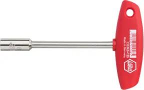 Wiha Stiftschlüssel mit Quergriff Vierkant glanzvernickelt 125 mm