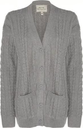 Will's Vegan Shop Strickjacke mit Knopfleiste