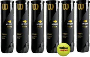 Wilson Tennisball US Open - 24 Tennisbälle - Training und Wettkampf (6 x 4er Dose)