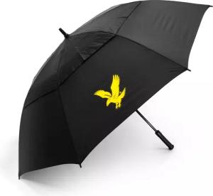 Winddichter Regenschirm mit zwei Schirmdächern