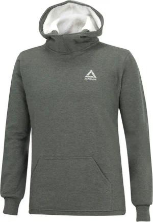 Winter Sweatshirt Crew Comfort Line mit Kapuze Dunkel-Melange