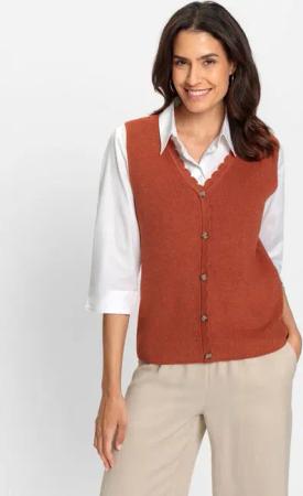 Witt Pullunder Pullunder Ärmellos Rippoptik