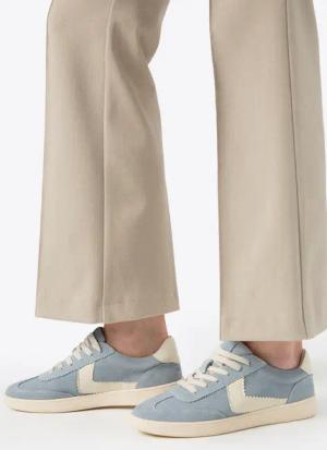 Wittchen Damen-Sneaker aus Wildleder mit kontrastierenden blauen und weißen