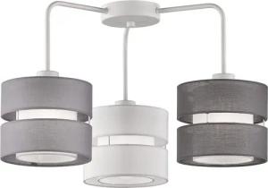 WOFI Deckenleuchte, Leuchtmittel nicht inklusive, Deckenleuchte Lampe Wohnzimmerleuchte 3 flammig Textil