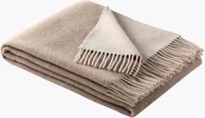 Wohndecke Estella Wohndecke Wolldecke 100% Schurwolle 135x195 cm Eric natur, Estella, für Sommer und Winter