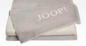 Wohndecke JOOP! Wohndecke Uni-Doubleface 150x200 cm, JOOP!, zweifarbiges Design, eingewebter JOOP! Schriftzug