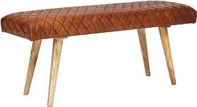 WOHNLING Sitzbank WL6.091 braun Leder 115,0 cm