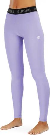 Women Winter sports thermal base layer pants Boreal Lavender