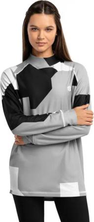 Women Winter sports thermal base layer top SLUSH-W Camo Black