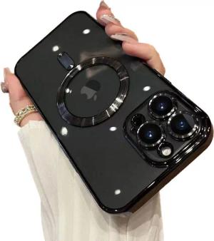 Wörleonline Handyhülle für iPhone 13 Pro mit integriertem Kameraschutz, TPU Schutzhülle, MagSafe kompatible Hülle