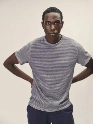 WOTE T-Shirt Streifen aus Bio-Baumwolle Mix