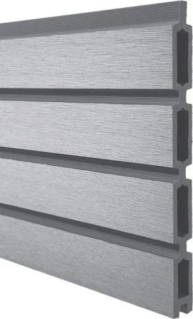 WPC Profi Zaun WPC Rhombus Zaun MUSTER Handmuster 15 cm anthrazit grau, (WPC Zaun, Musterstück 15 cm)