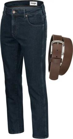 Wrangler Straight-Jeans Texas Authentic Straight Herrenstrechjeans mit Gürtel