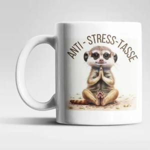 WS-Trend Tasse Anti Stress Baby Erdmännchen Kaffeetasse Teetasse Geschenkidee 325 ml, 1-tlg., Keramik