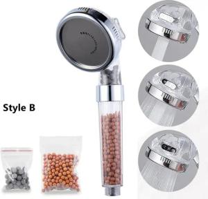 XDeer Duschbrause 3 IN 1 Filtration Duschkopf Duschbrause Wassersparend Duschkopf, mit Ionenfilter Kalkfilter und 3 Strahlarten