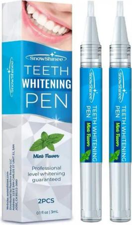 XDeer Zahnbleaching-Kit 2xZahnweiß Stift,Teeth Whitening Pen,20+Zahnaufhellung Anwendungen, Zahnbleaching,Schnelles Zähne Aufhellen,Sanftes Zähne Bleichen
