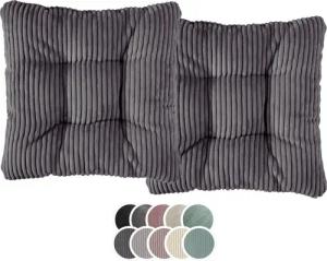 XDREAM Stuhlkissen Sitzkissen Set (2er & 4er) für Stühle und Bänke, robuste Polsterauflage für indoor und outdoor, 38x38x6 cm