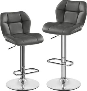 Yaheetech Barhocker 360° Drehbare Hocker mit Fußstütze (2 St), 1/2/4/6er-Set Barstühle Küchenstühle Bistrohocker höhenverstellbar