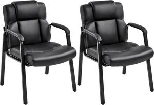 Yaheetech Bürostuhl, 2-er Set Besucherstuhl Konferenzstuhl