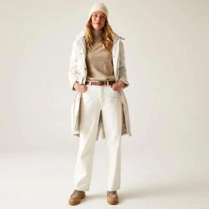 Yannta Lang geschnittene Wasserdichte Isolierte Kapuzenjacke für Damen