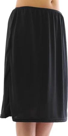 YESET Unterrock Maxi Unterrock Gummibund Falten Rock Skirt Maxirock Schwarz S/M Falten