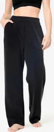 Yogahose Damen stretch - schwarz