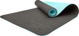 Yogamatte, 6mm, doppelseitig, Blau