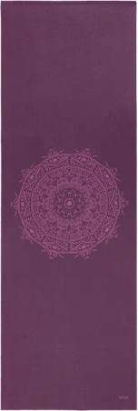 Yogamatte LEELA Collection AUBERGINE, Mandala LILA, PVC
