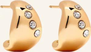 YOJ Ohrstecker REMENI CRYSTAL CHUBBY HOOP EARRINGS by GLAMBOU