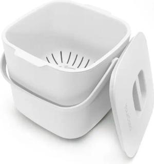 YourCasa Biomülleimer YourCasa® Biomülleimer Küche - Komposteimer für alltäglichen Biomüll, Mit Sieb, Spülmaschinenfest