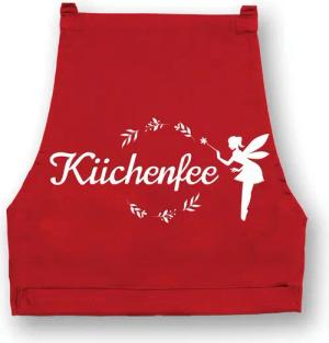 Youth Designz Grillschürze Damen Schürze KÜCHENFEE Print Kochschürze Statement Geschenk Frauen, mit lustigem Spruch & Logo Aufdruck