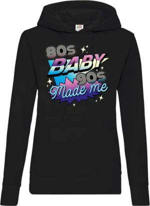Youth Designz Kapuzenpullover 80'S BABY 90'S Made me Damen Hoodie Pullover mit Retro Frontdruck