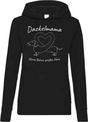 Youth Designz Kapuzenpullover Dackelmama Hunde Mama Damen Hoodie Pullover mit modischem Frontprint