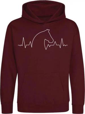 Youth Designz Kapuzenpullover Heart beat Pferd Kinder Hoodie Pullover mit trendigem Motiv