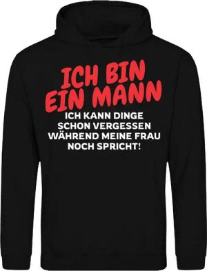 Youth Designz Kapuzenpullover "Ich bin ein Mann" Herren Hoodie Pullover Aufdruck Geschenk Ehemänner mit lustigen Frontprint für Männer