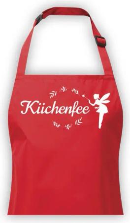 Youth Designz Kochschürze Wasserdichte Kinder Schürze KÜCHENFEE Print Kochschürze Fun Geschenk, mit lustigem Spruch & Logo Aufdruck für Mädchen