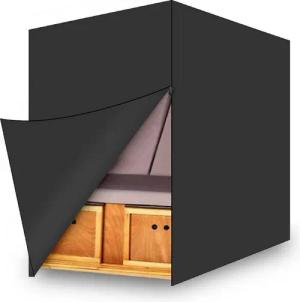 Youyijia Gartenmöbel-Schutzhülle Strandkorb Schutzhülle mit Reißverschluss Winterfest